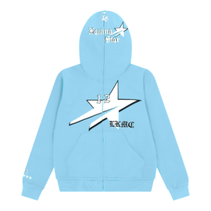 Starboy Baby Blue Full Zip Hoodie