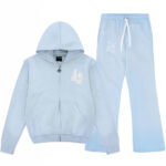 lukamachain distressed Zip Tracksuit Baby Blue (Male version)