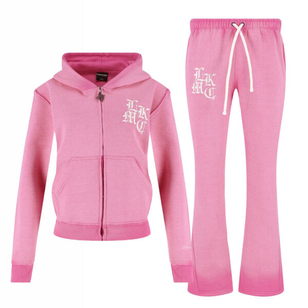 lukamachain distressed Zip Tracksuit Pink (Female version)