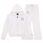 lukamachain distressed Zip Tracksuit White (Male version)