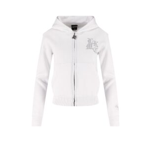 lukamachain Distressed Zip Hoodie White (Female version)