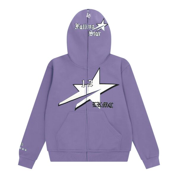 lukamachain StarBoy Purple Full Zip Hoodie