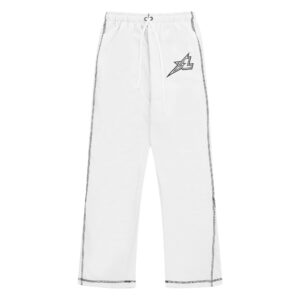 Lukamachain StarLine White Flared Jogger